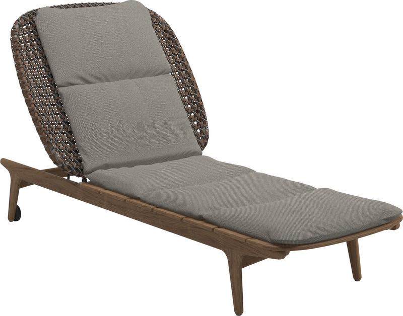 Gloster Kay Chaise longue Brindle Grade C (OP) Robben Grey 0085 