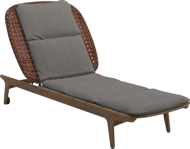 Gloster Kay Chaise longue Copper Grade B (OP) Fife Rainy Grey 0044 