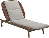 Gloster Kay Chaise longue Copper Grade B (WR) Blend Linen 0146 