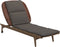 Gloster Kay Chaise longue Copper Grade C (OP) Robben Charcoal 0083 