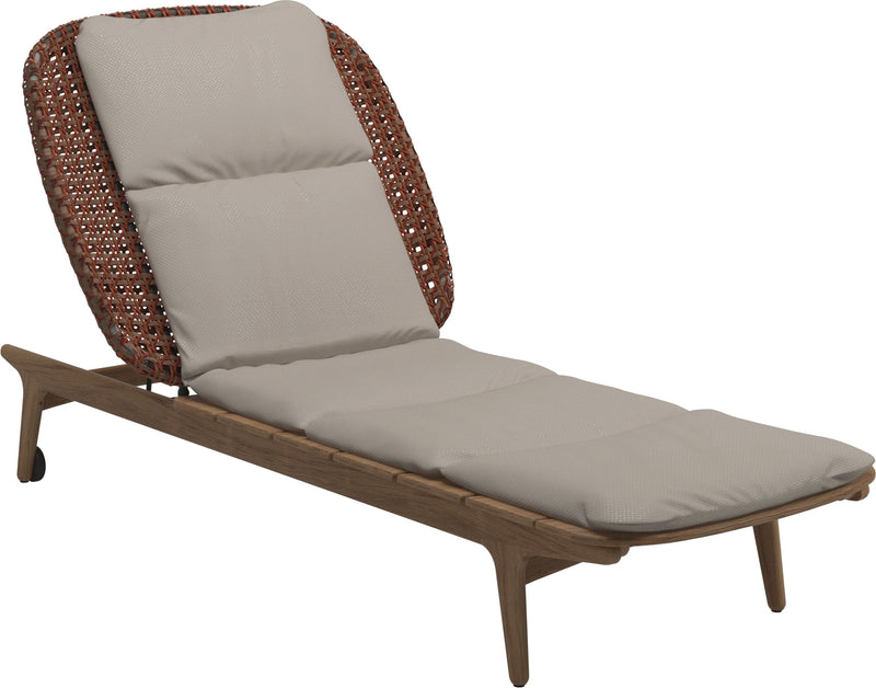 Gloster Kay Chaise longue Copper Grade D (ST) Dot Oyster 0117 