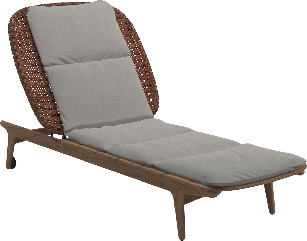 Gloster Kay Chaise longue Copper Grade D (ST) Tuck Malt 0122 