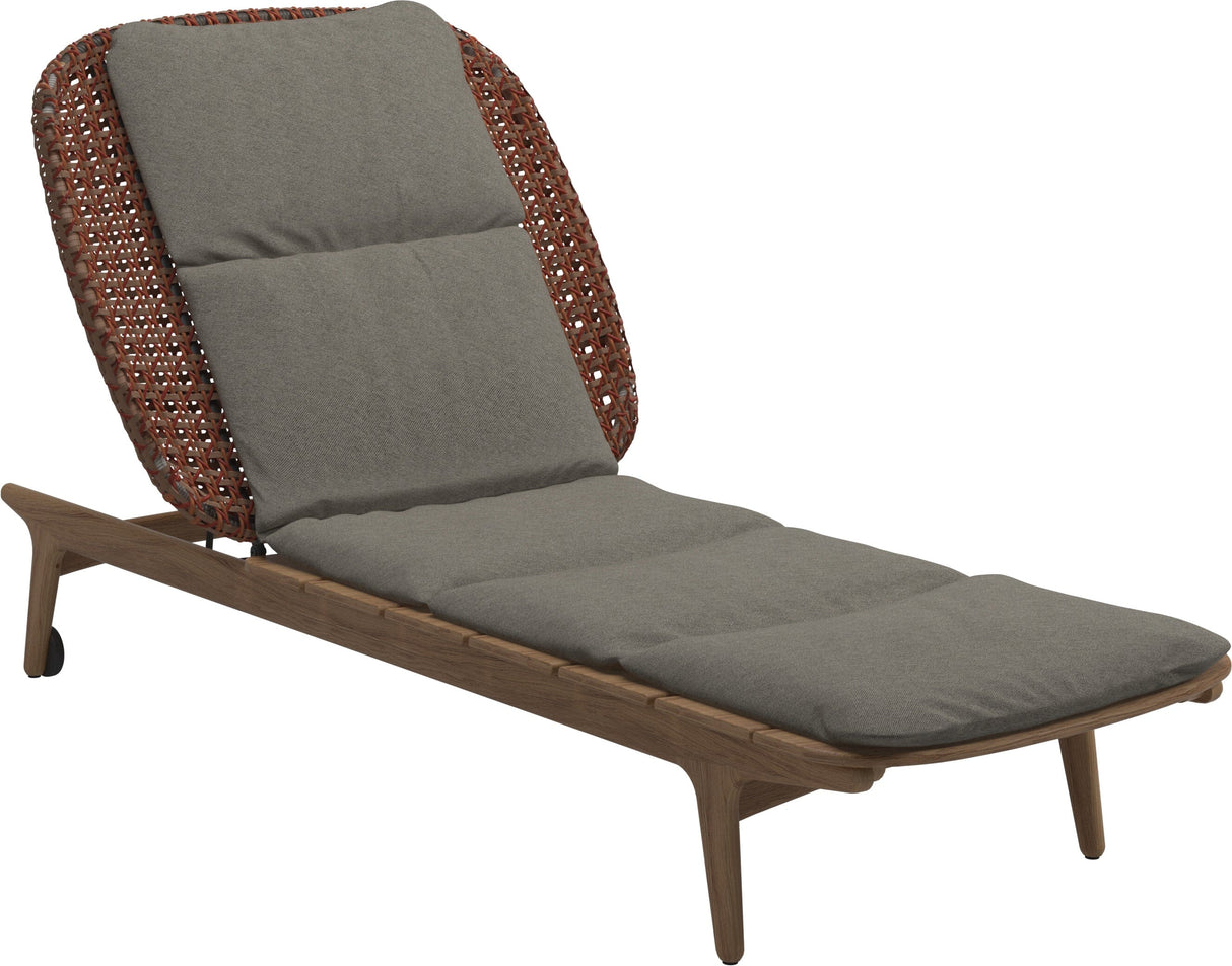Gloster Kay Chaise longue Copper Grade D (ST) Tuck Truflfle 0124 