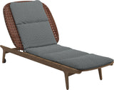 Gloster Kay Chaise longue Copper Grade D (ST) Wave Gravel 0159 