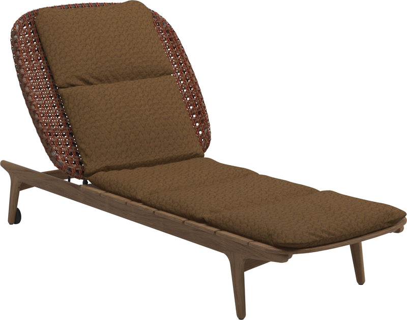 Gloster Kay Chaise longue Copper Grade D (ST) Wave Russet 0127 