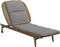 Gloster Kay Chaise longue Harvest Grade B (OP) Fife Canvas Grey 0032 