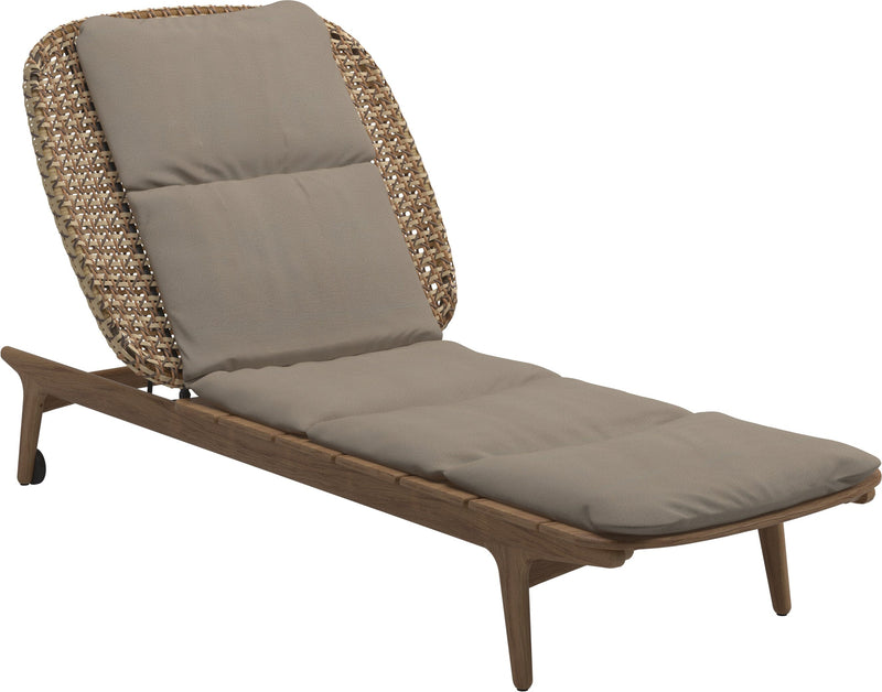 Gloster Kay Chaise longue Harvest Grade B (WR) Blend Sand 0147 