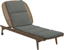 Gloster Kay Chaise longue Harvest Grade C (OP) Lopi Charcoal 0132 