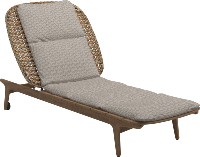 Gloster Kay Chaise longue Harvest Grade D (ST) Wave Buff 0125 