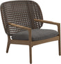 Gloster Kay Fauteuil club - Lounge Chair Bas dossier Brindle Grade B (OP) Fife Granite 0034 