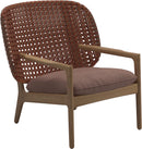Gloster Kay Fauteuil club - Lounge Chair Bas dossier Copper 