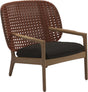 Gloster Kay Fauteuil club - Lounge Chair Bas dossier Copper Grade B (OP) Fife Granite 0034 
