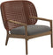 Gloster Kay Fauteuil club - Lounge Chair Bas dossier Copper Grade B (OP) Fife Rainy Grey 0044 