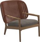 Gloster Kay Fauteuil club - Lounge Chair Bas dossier Copper Grade B (OP) Fife Vesterhav Sand 0048 