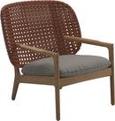Gloster Kay Fauteuil club - Lounge Chair Bas dossier Copper Grade D (ST) Dot Nimbus 0116 