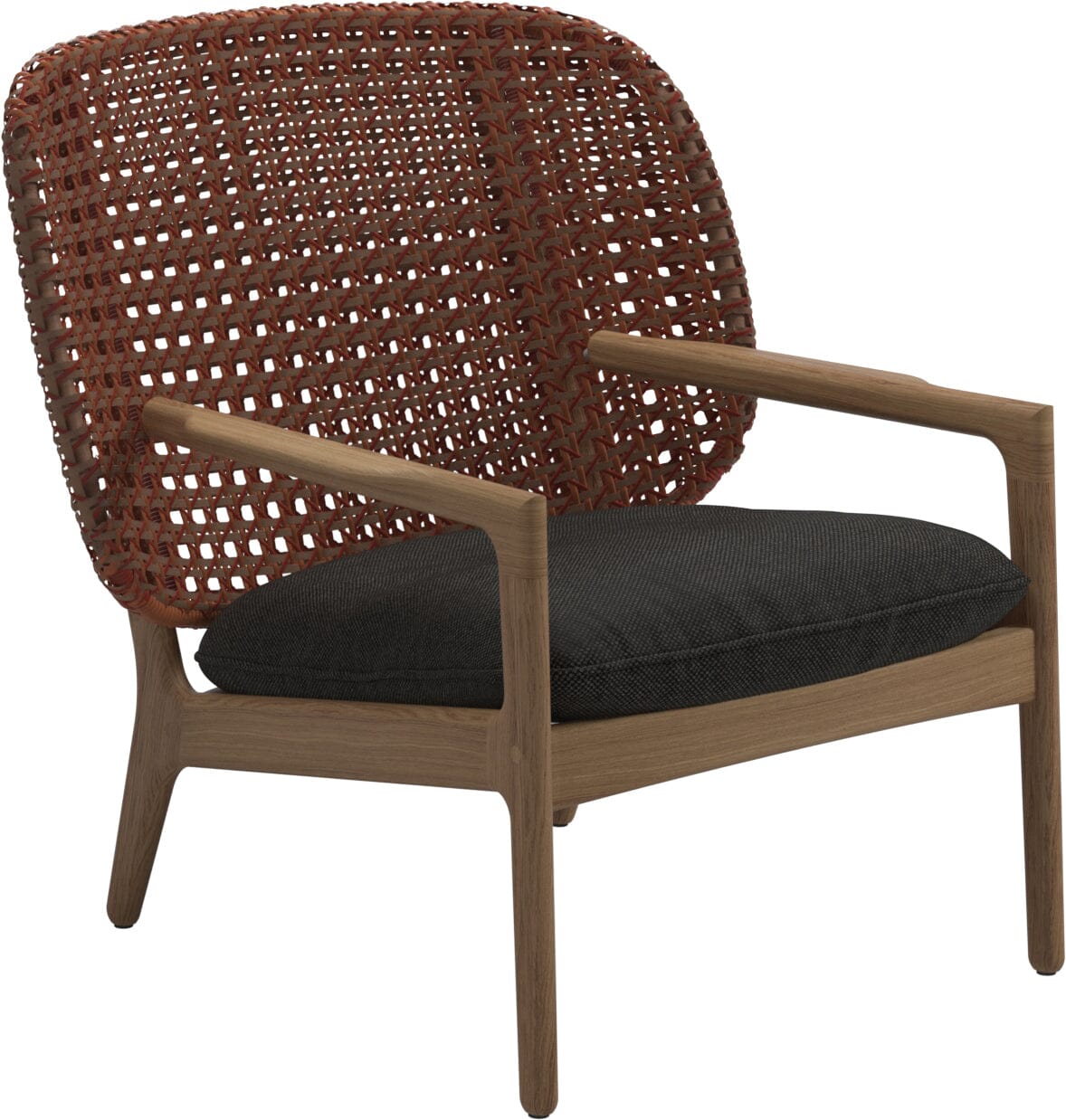 Gloster Kay Fauteuil club - Lounge Chair Bas dossier Copper Grade D (ST) Ravel Sable 0120 