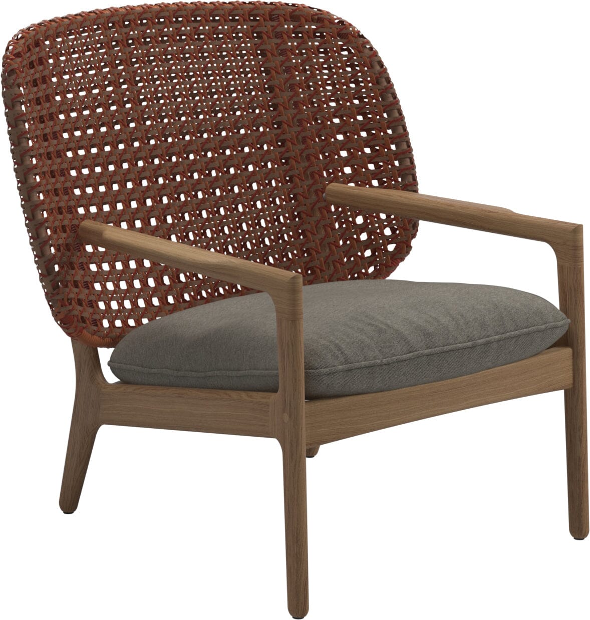 Gloster Kay Fauteuil club - Lounge Chair Bas dossier Copper Grade D (ST) Tuck Truflfle 0124 