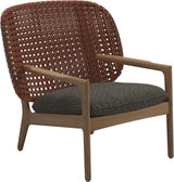 Gloster Kay Fauteuil club - Lounge Chair Bas dossier Copper Grade D (ST) Wave Quarry 0126 