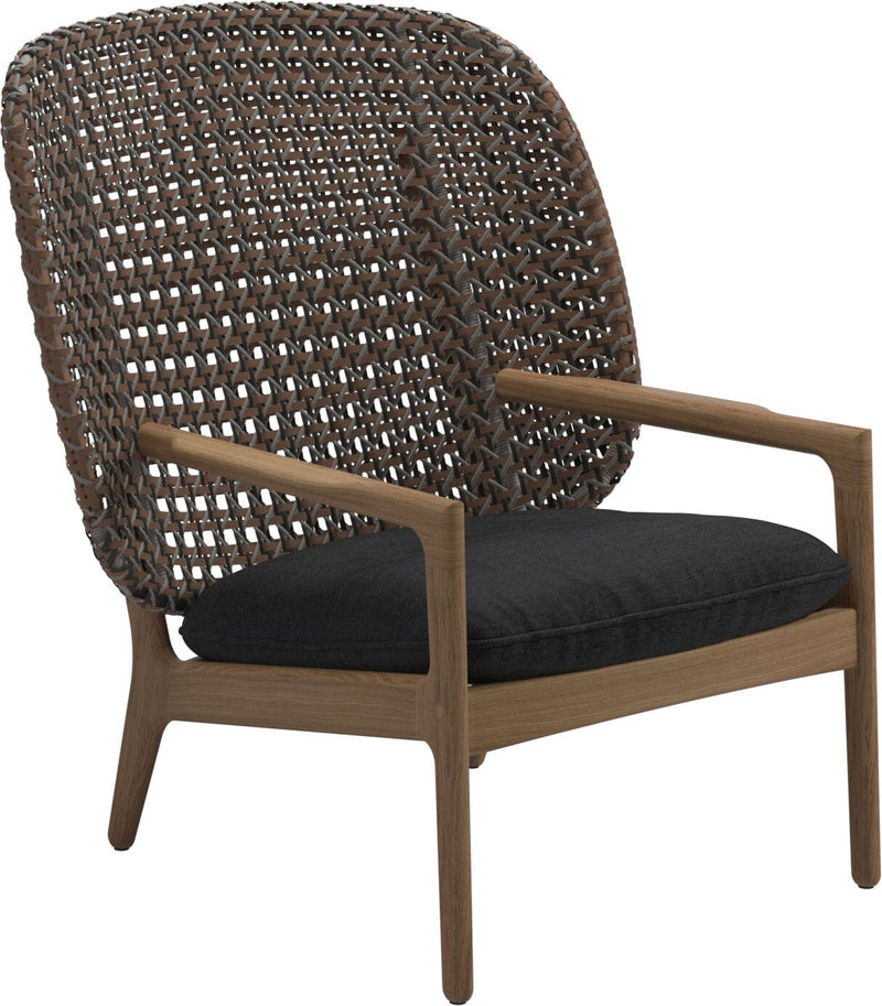 Gloster Kay Fauteuil club - Lounge Chair Haut dossier Brindle 