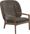 Gloster Kay Fauteuil club - Lounge Chair Haut dossier Brindle Grade B (OP) Fife Platinum 0042 