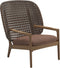 Gloster Kay Fauteuil club - Lounge Chair Haut dossier Brindle Grade D (ST) Tuck Cider 0121 