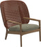 Gloster Kay Fauteuil club - Lounge Chair Haut dossier Copper 