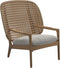 Gloster Kay Fauteuil club - Lounge Chair Haut dossier Harvest Grade B (WR) Blend Linen 0146 