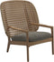 Gloster Kay Fauteuil club - Lounge Chair Haut dossier Harvest Grade D (ST) Tuck Truflfle 0124 