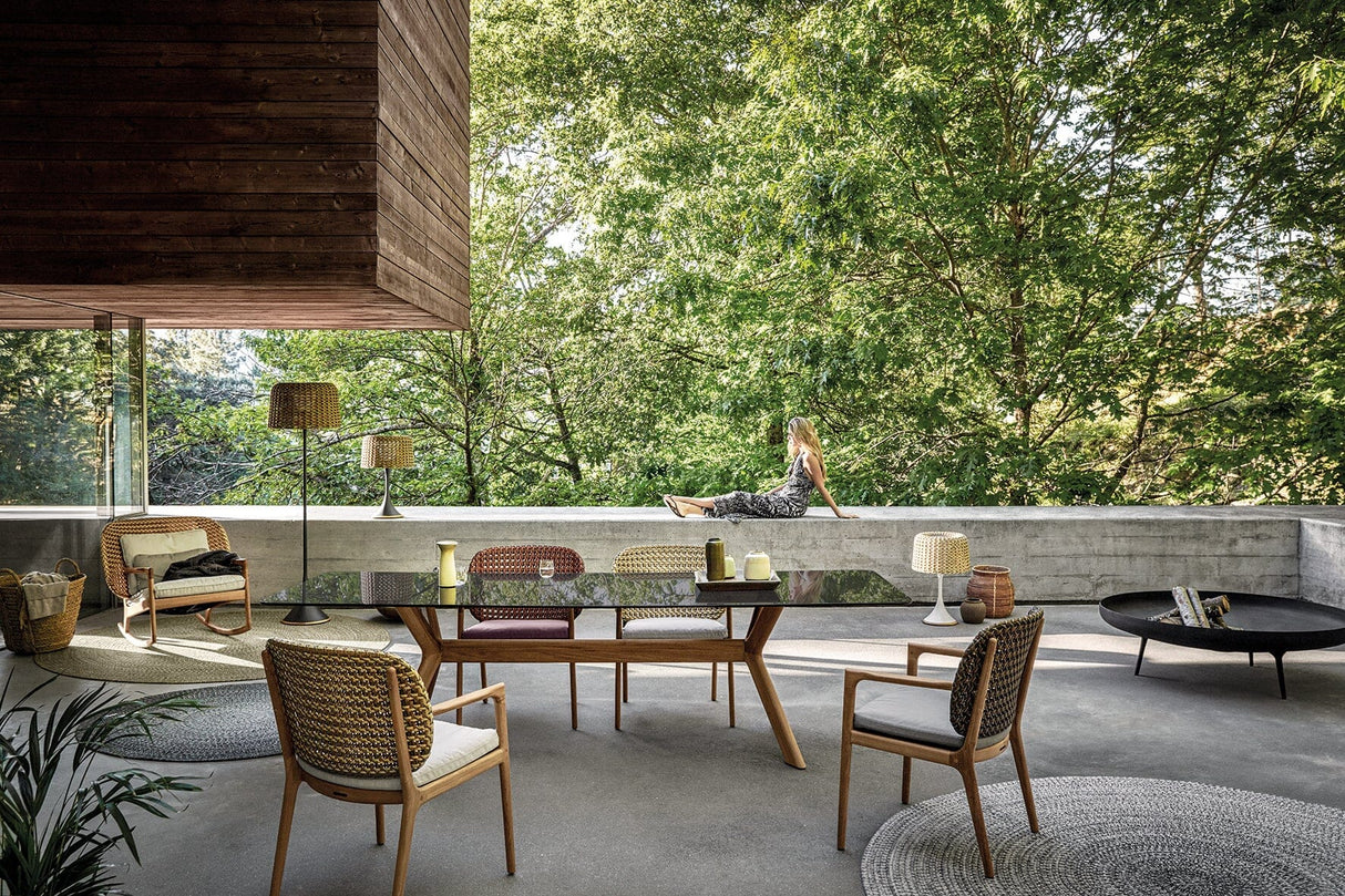 Gloster Kay Fauteuil repas avec accoudoirs Brindle 