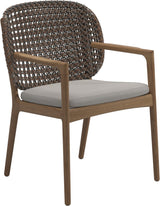 Gloster Kay Fauteuil repas avec accoudoirs Brindle Grade B (OP) Fife Bone 0031 