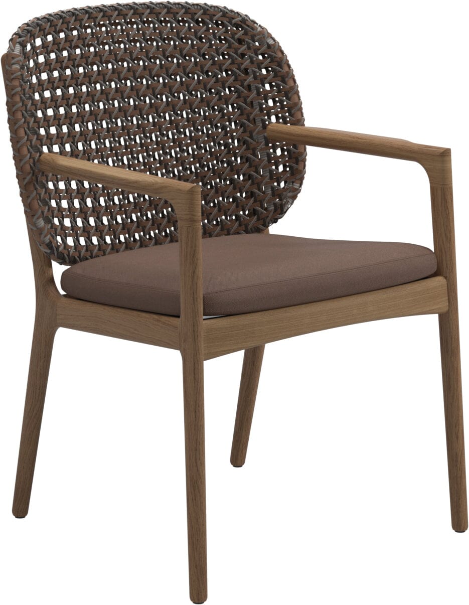 Gloster Kay Fauteuil repas avec accoudoirs Brindle Grade B (OP) Fife Salmon 0045 