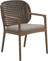 Gloster Kay Fauteuil repas avec accoudoirs Brindle Grade D (ST) Wave Buff 0125 