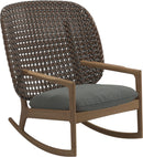 Gloster Kay High Back Rocking Chair Brindle Grade C (OP) Lopi Charcoal 0132 