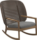 Gloster Kay High Back Rocking Chair Brindle Grade D (ST) Dot Putty 0156 