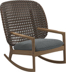 Gloster Kay High Back Rocking Chair Brindle Grade D (ST) Wave Gravel 0159 