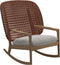 Gloster Kay High Back Rocking Chair Copper Grade B (WR) Blend Linen 0146 
