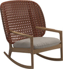 Gloster Kay High Back Rocking Chair Copper Grade D (ST) Dot Oyster 0117 