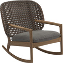 Gloster Kay Low Back Rocking Chair Brindle Grade B (OP) Fife Rainy Grey 0044 