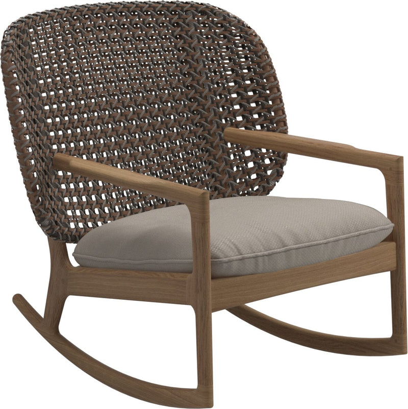 Gloster Kay Low Back Rocking Chair Brindle Grade D (ST) Dot Oyster 0117 