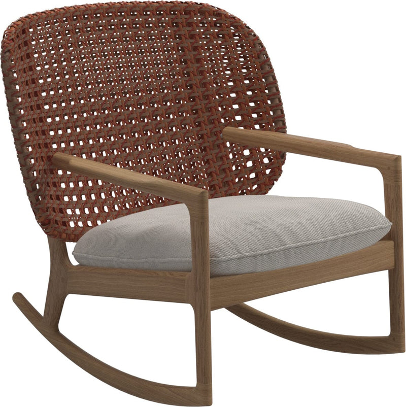 Gloster Kay Low Back Rocking Chair Copper Grade C (OP) Lopi Marble 0134 