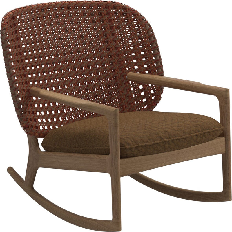 Gloster Kay Low Back Rocking Chair Copper Grade D (ST) Wave Russet 0127 