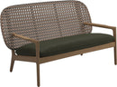 Gloster Kay Low Back Sofa Canapé Brindle Grade B (OP) Fife Olive 0041 