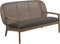 Gloster Kay Low Back Sofa Canapé Brindle Grade C (OP) Robben Charcoal 0083 