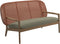 Gloster Kay Low Back Sofa Canapé Copper 