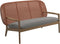 Gloster Kay Low Back Sofa Canapé Copper Grade B (OP) Fife Canvas Grey 0032 