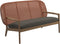 Gloster Kay Low Back Sofa Canapé Copper Grade B (OP) Fife Platinum 0042 