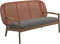 Gloster Kay Low Back Sofa Canapé Copper Grade B (OP) Fife Rainy Grey 0044 