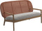 Gloster Kay Low Back Sofa Canapé Copper Grade B (WR) Blend Linen 0146 