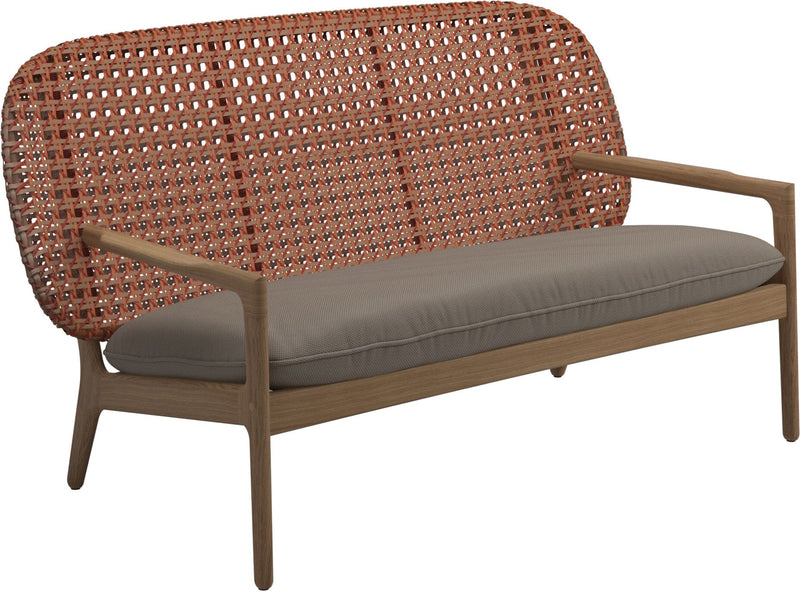 Gloster Kay Low Back Sofa Canapé Copper Grade D (ST) Ravel Dune 0118 