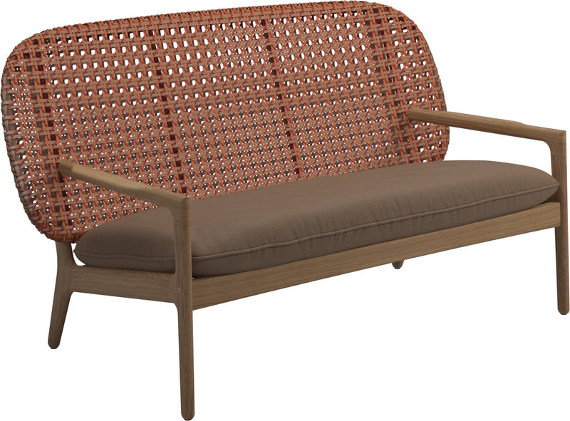 Gloster Kay Low Back Sofa Canapé Copper Grade D (ST) Ravel Ginger 0119 